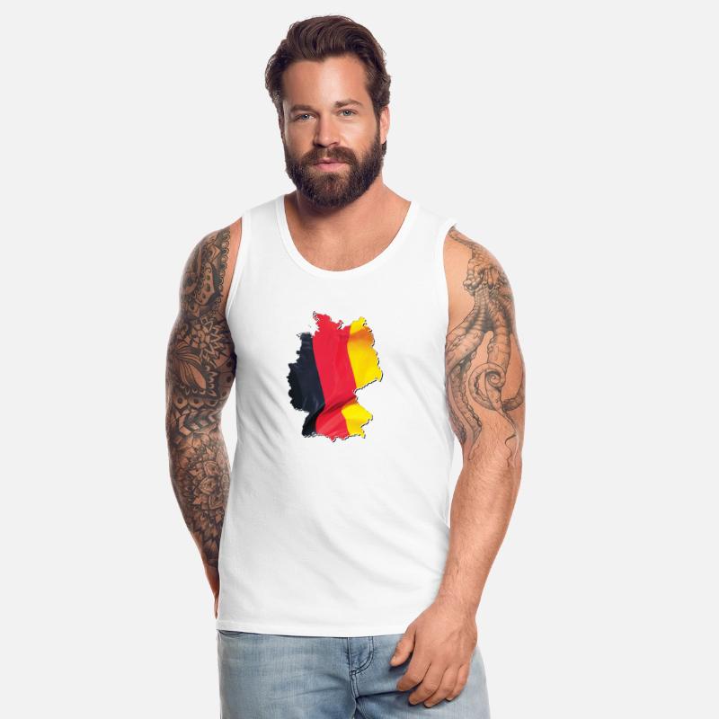 Germany Flag in Germany Map