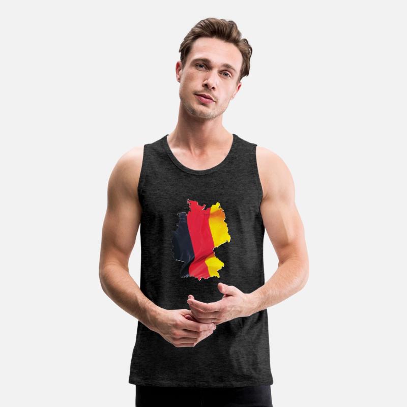 Germany Flag in Germany Map