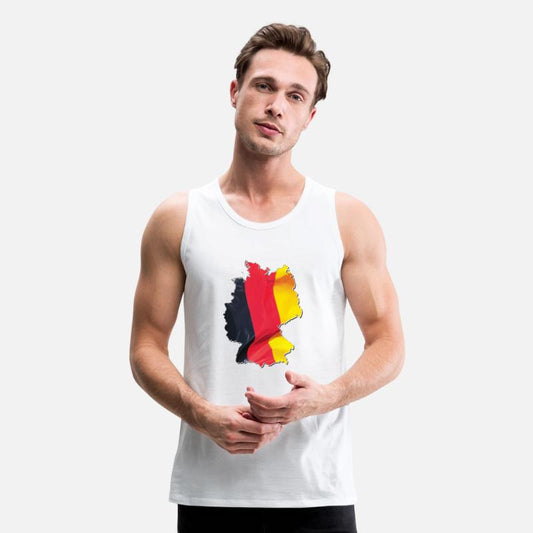 Germany Flag in Germany Map