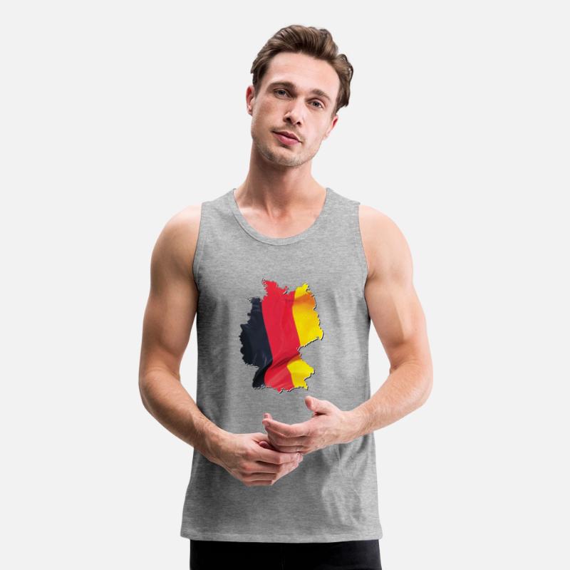 Germany Flag in Germany Map