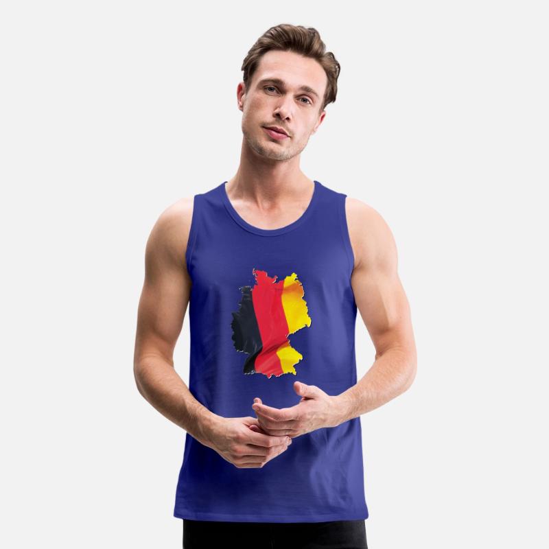 Germany Flag in Germany Map