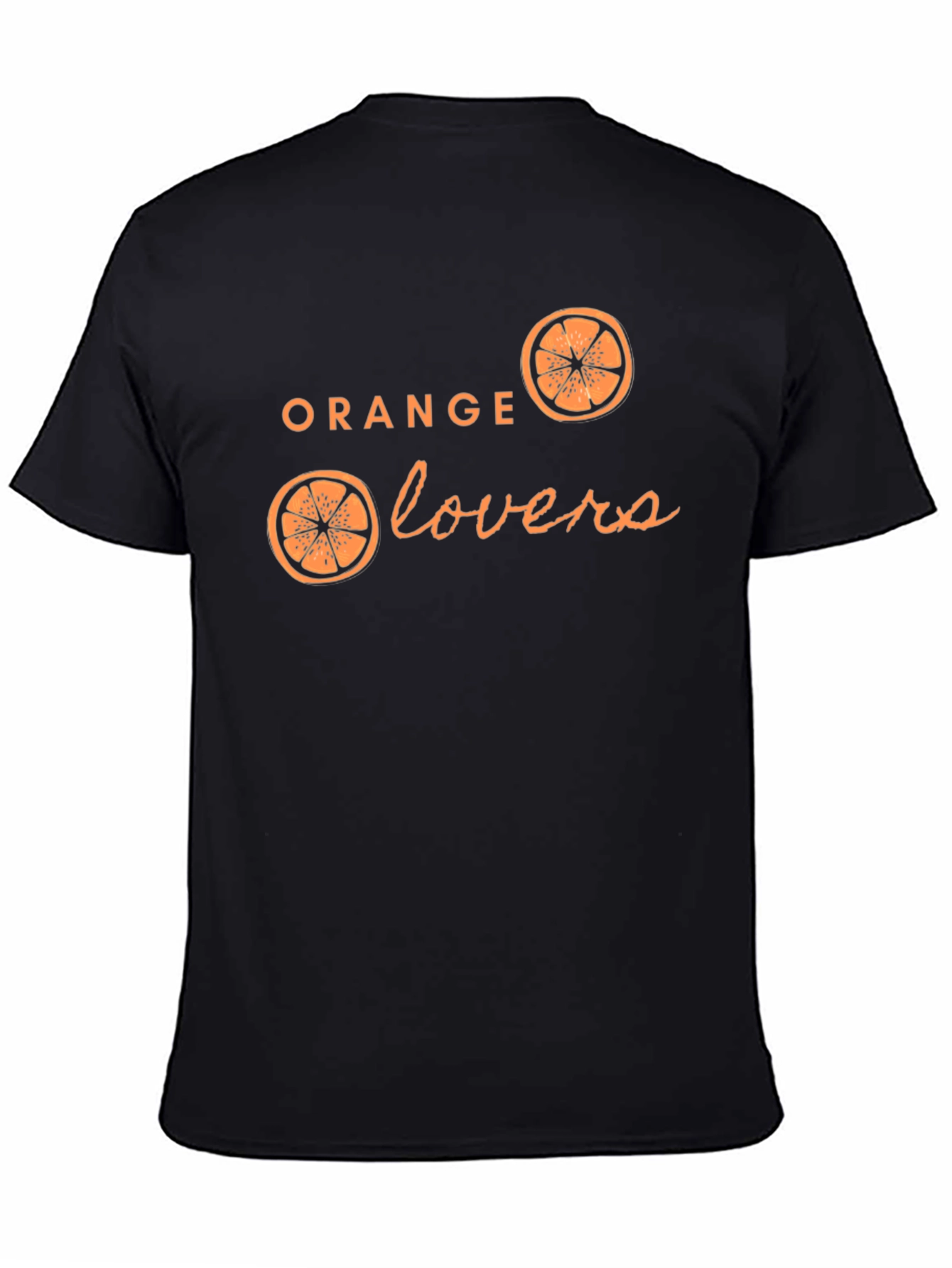 Orange Lovers Graphic T-Shirt - Black