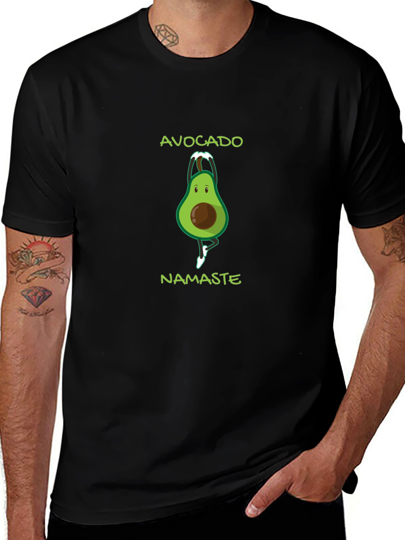 Avocado Namaste Yoga T-Shirt