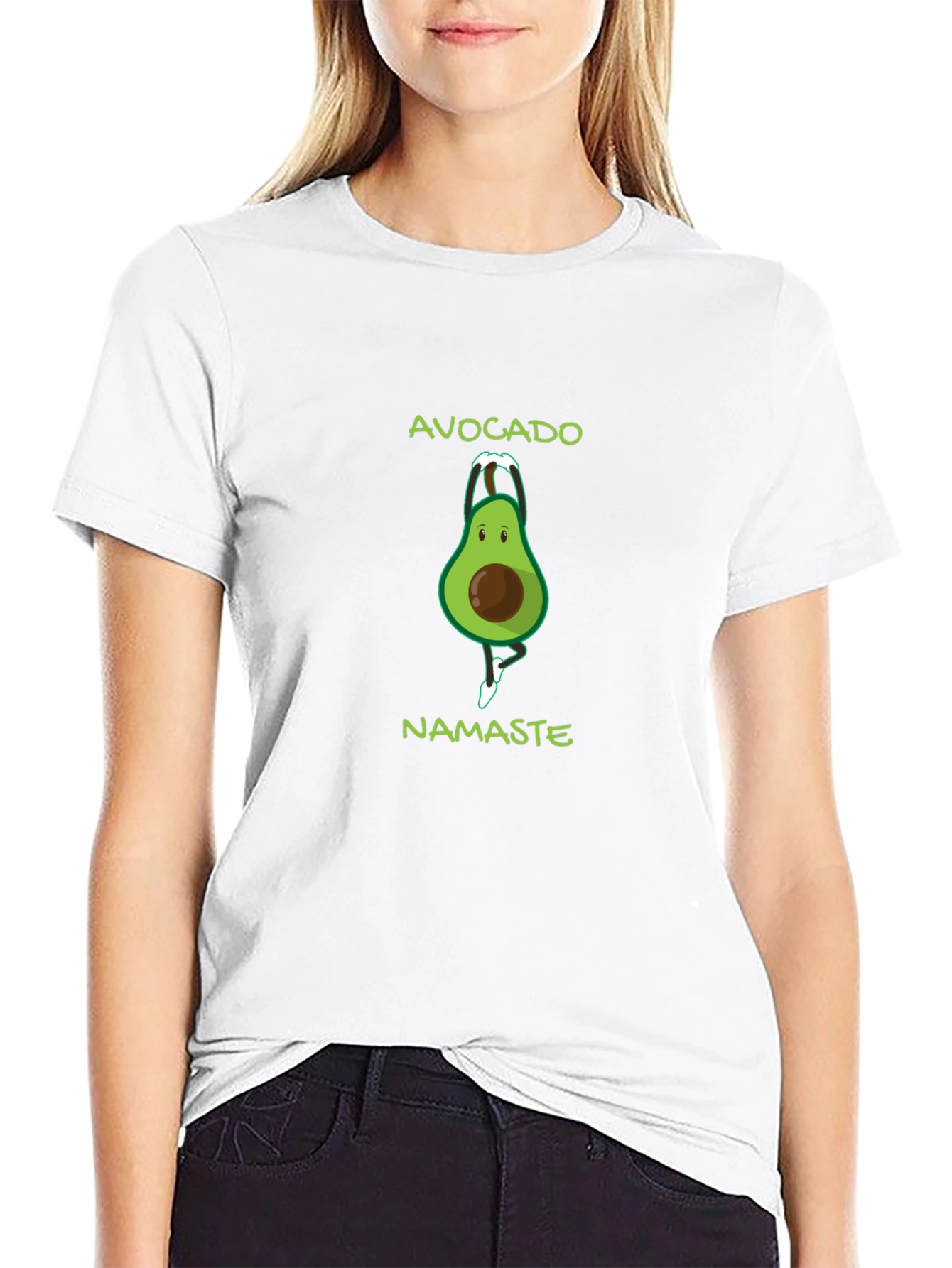 Avocado Namaste Yoga T-Shirt
