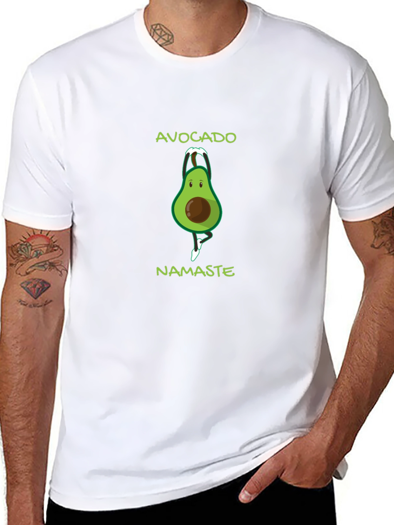 Avocado Namaste Yoga T-Shirt