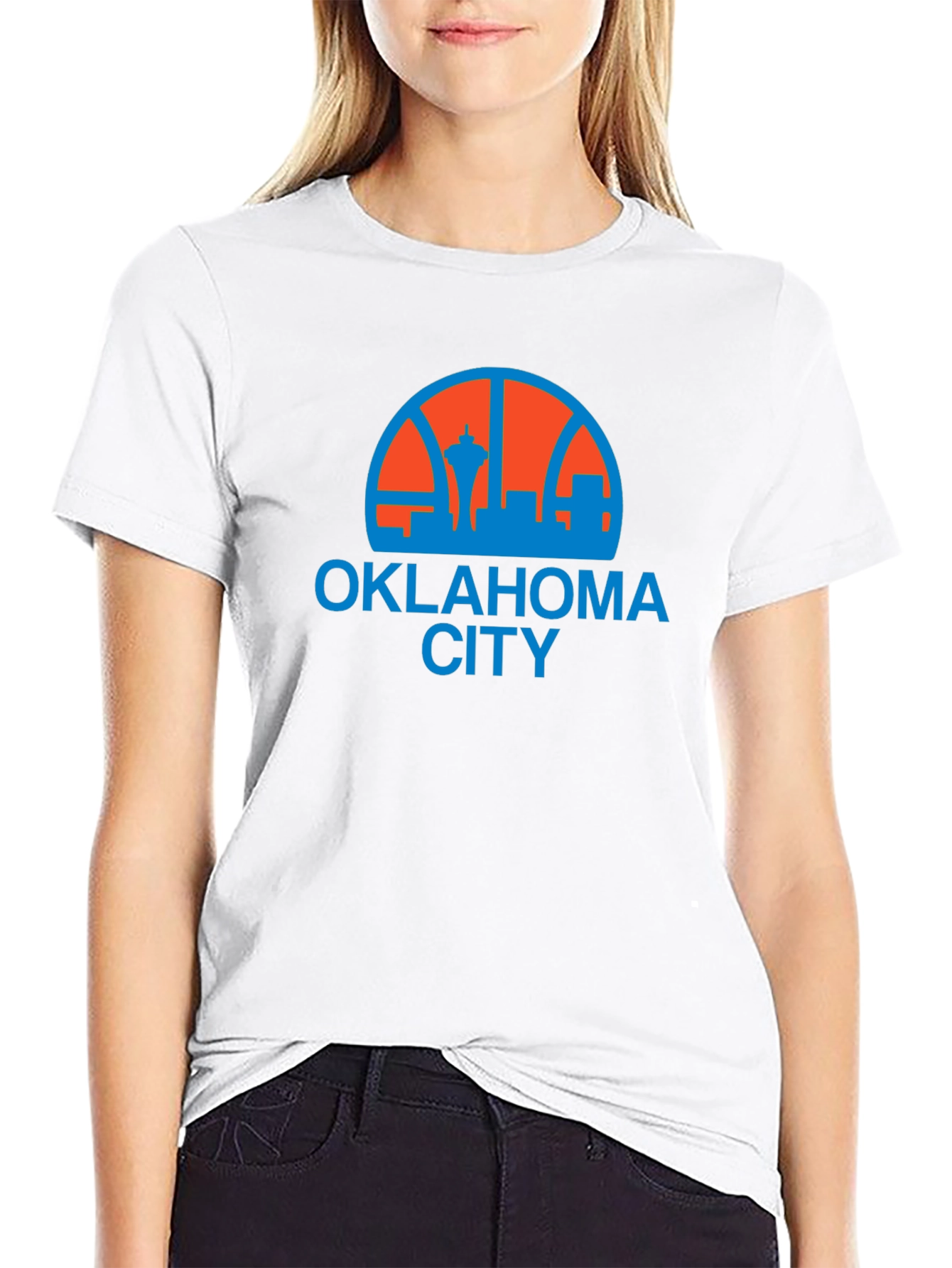 Oklahoma City Skyline Graphic Tee - Black