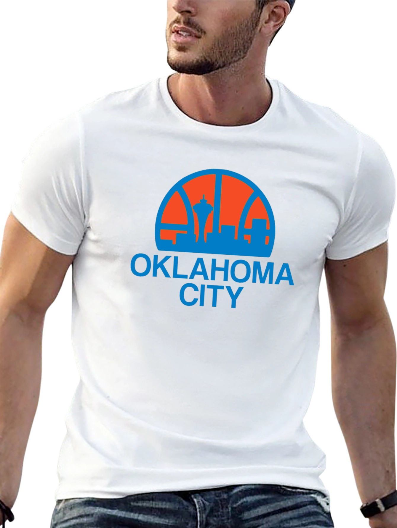Oklahoma City Skyline Graphic Tee - Black