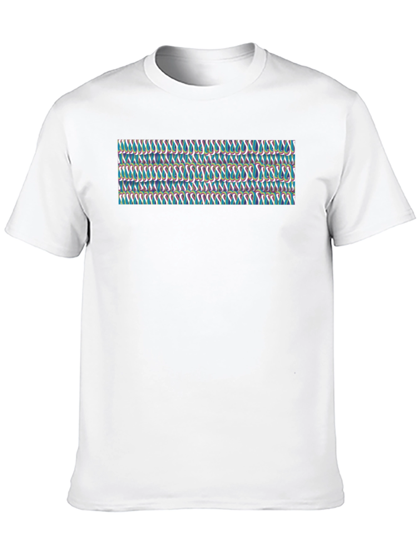 Patterned Graphic Tee - Trendy Casual Wear