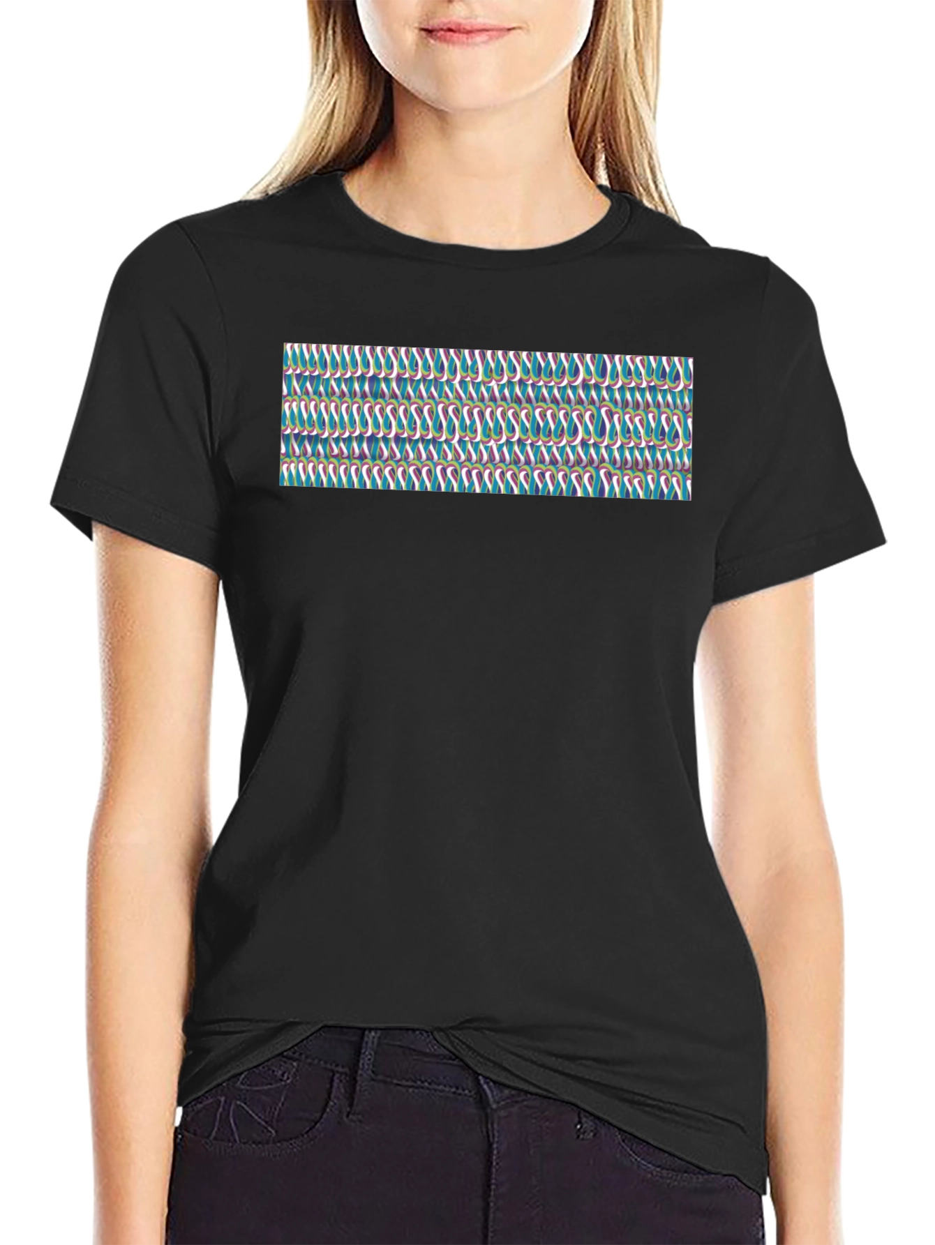 Patterned Graphic Tee - Trendy Casual Wear