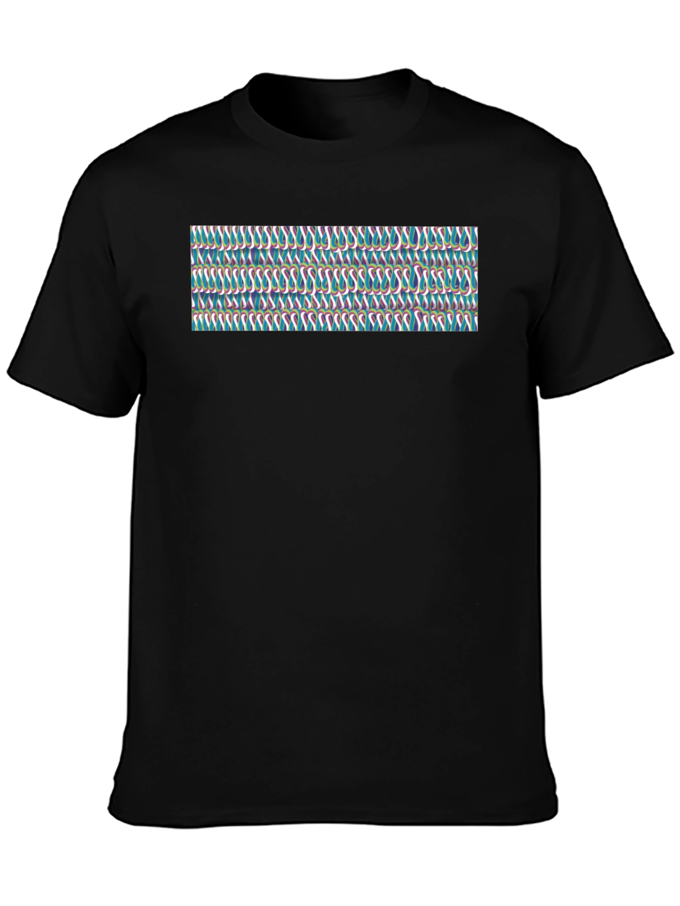Patterned Graphic Tee - Trendy Casual Wear