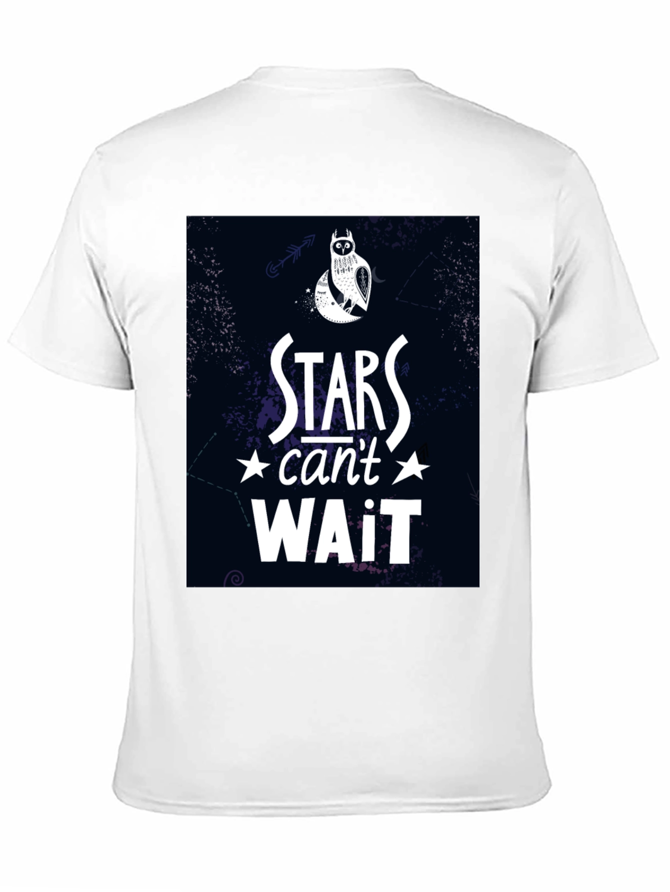 Stars Cant Wait Owl Graphic T-Shirt