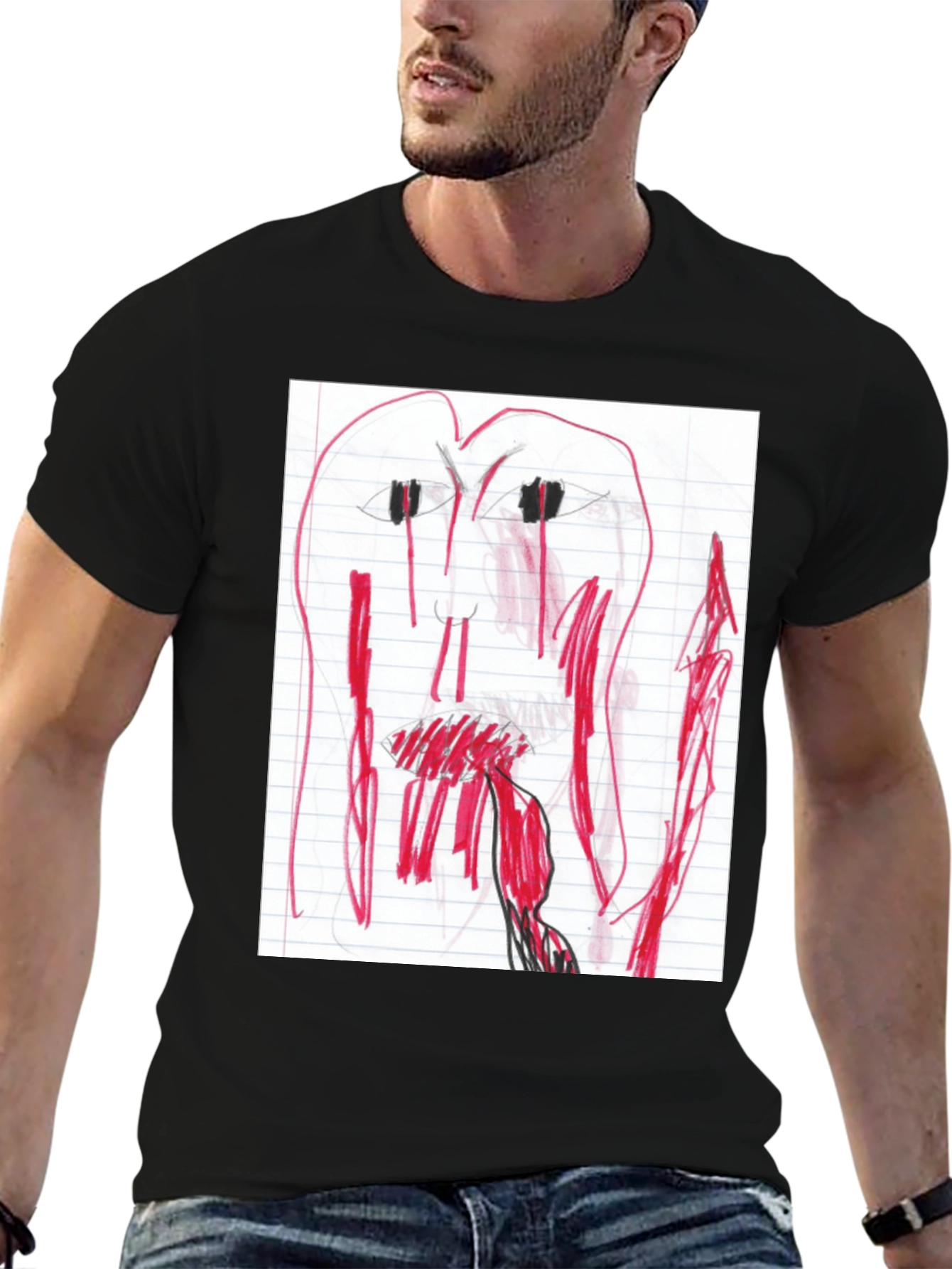 Unique Hand-Drawn Style Graphic Tee