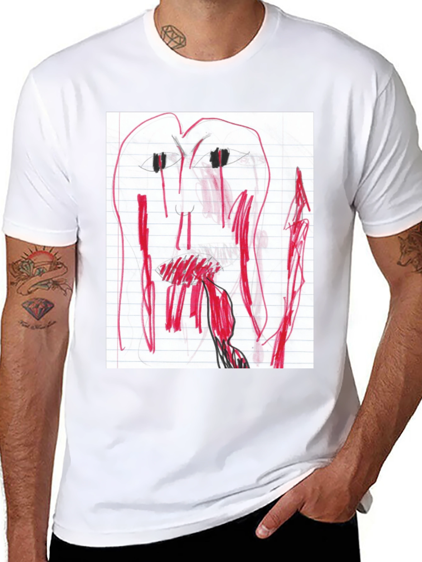 Unique Hand-Drawn Style Graphic Tee