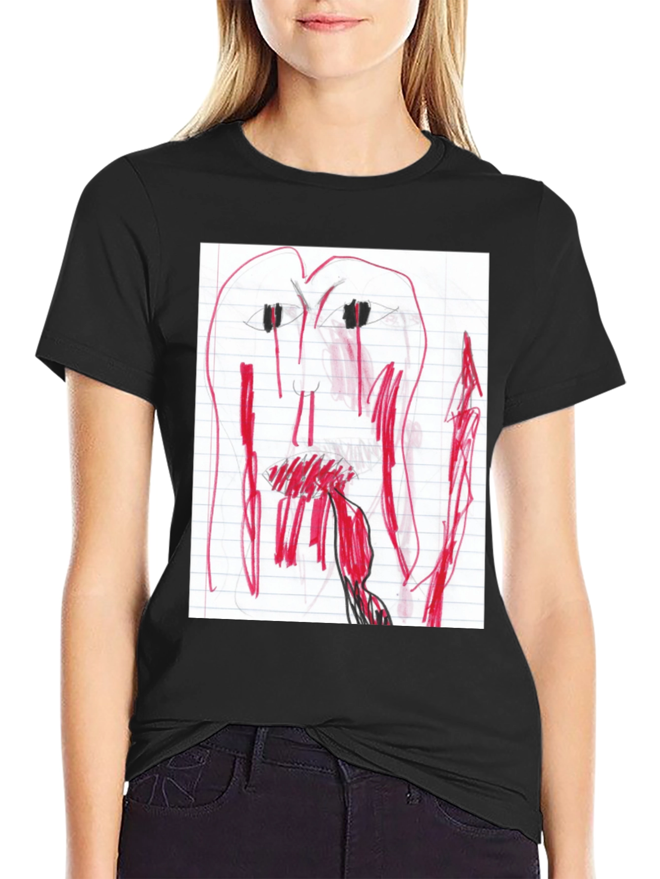 Unique Hand-Drawn Style Graphic Tee