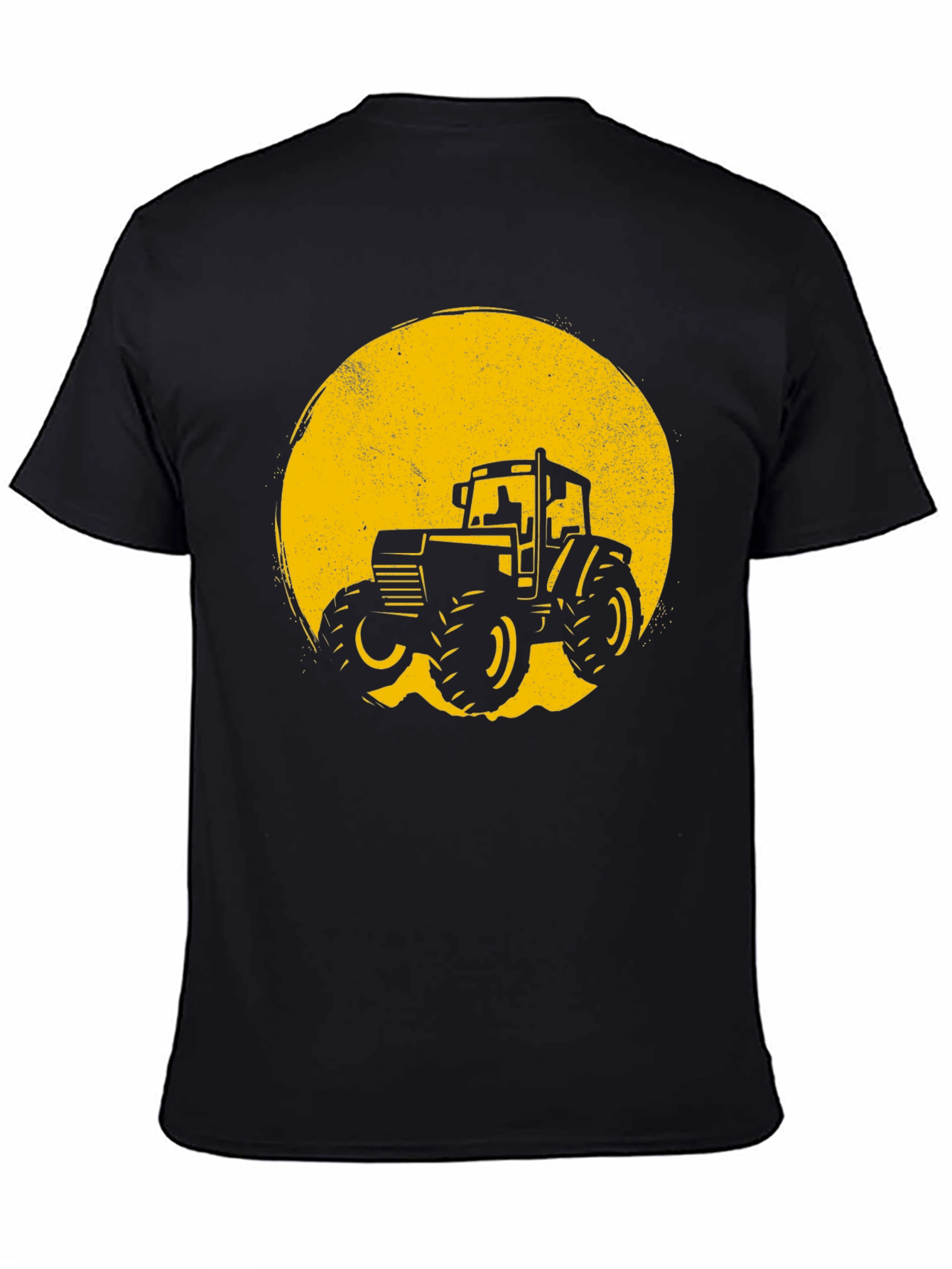 Tractor Graphic Tee - Black Cotton Blend
