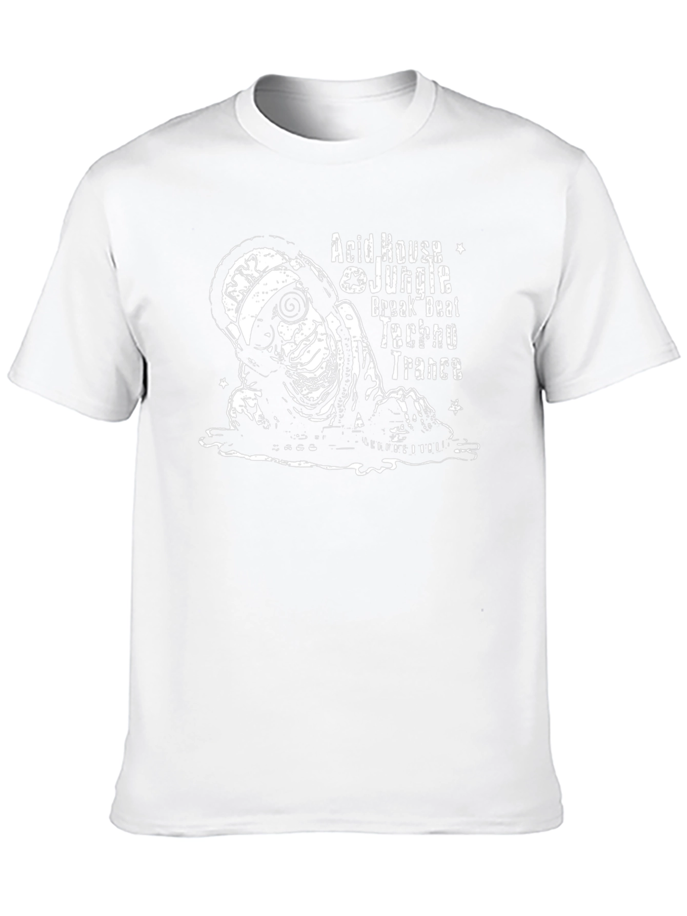 DJ Skeleton Graphic Tee - Acid House Music Shirt