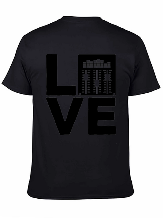 DJ Mixer Love Black T-Shirt - Music Producer Tee