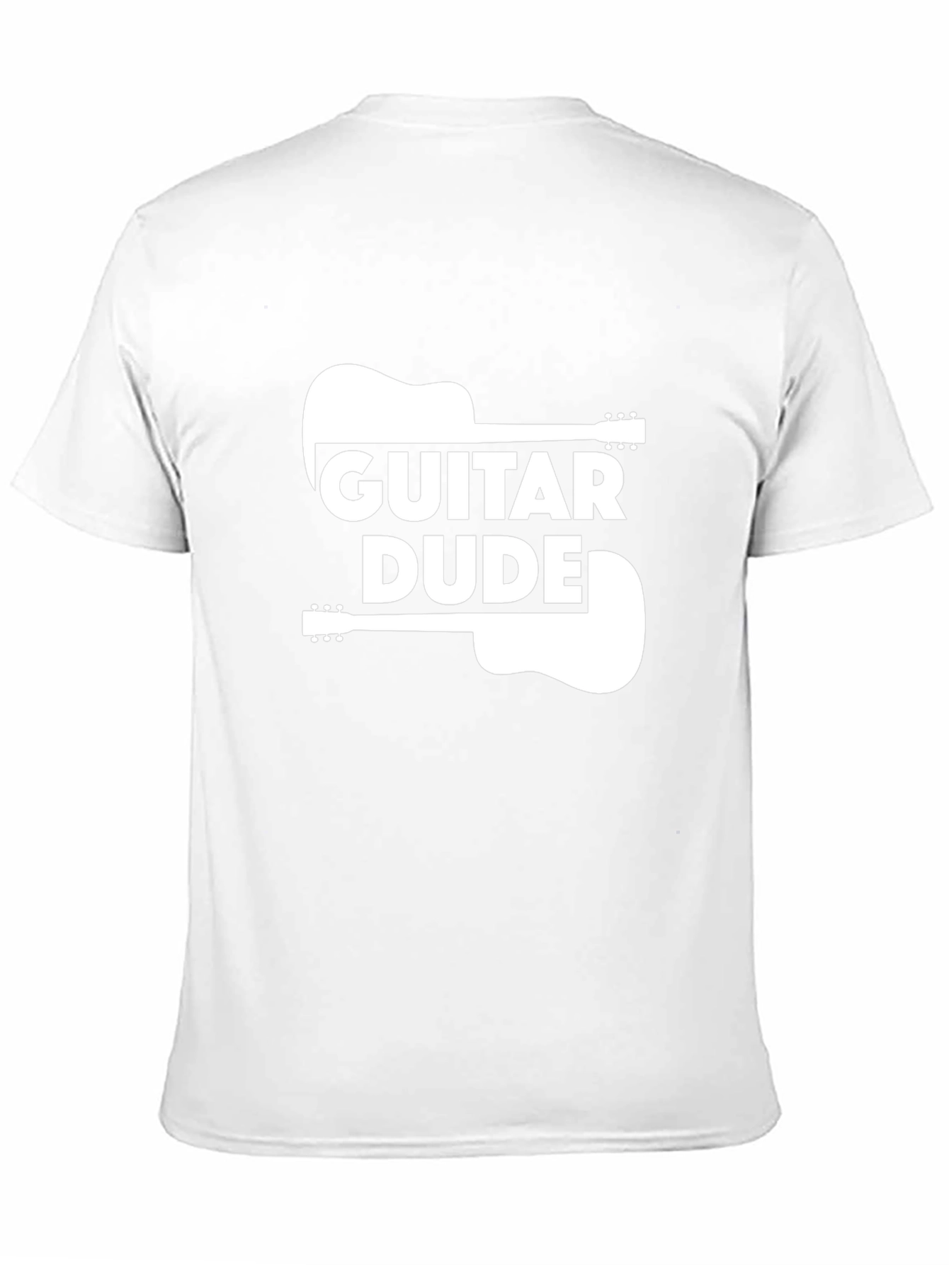 Guitar Dude Graphic Tee - Black Cotton T-Shirt