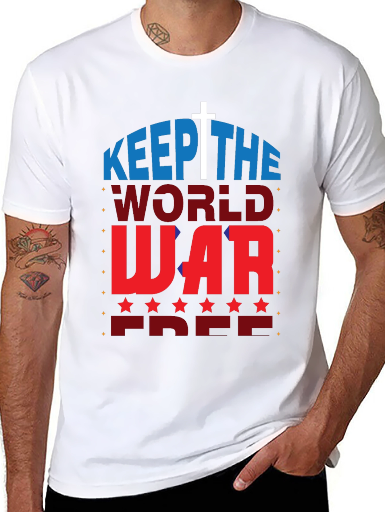 Keep The World War Free Patriotic T-Shirt