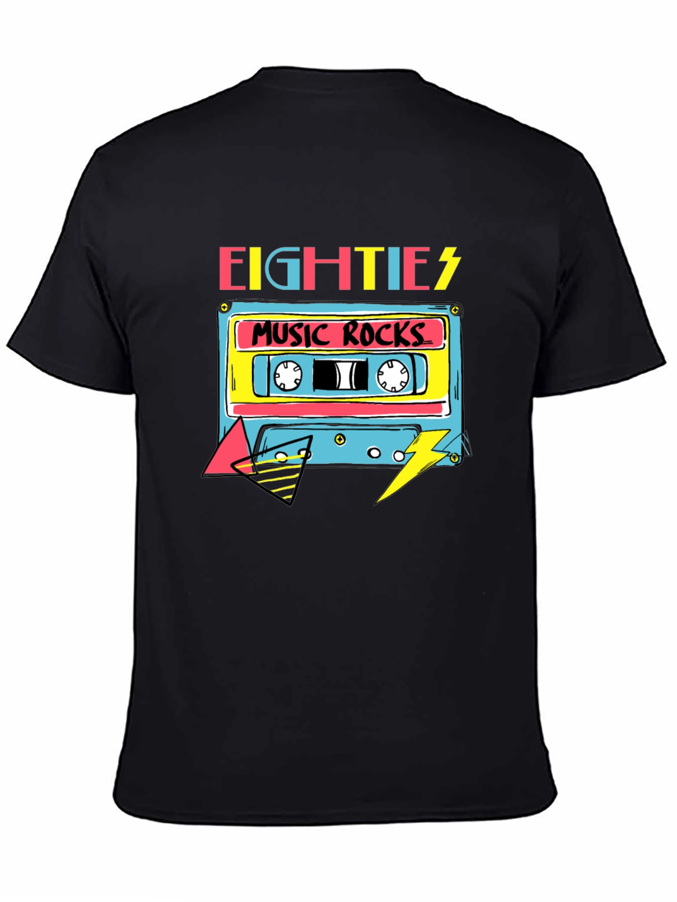 Retro 80s Music Rocks Graphic Tee