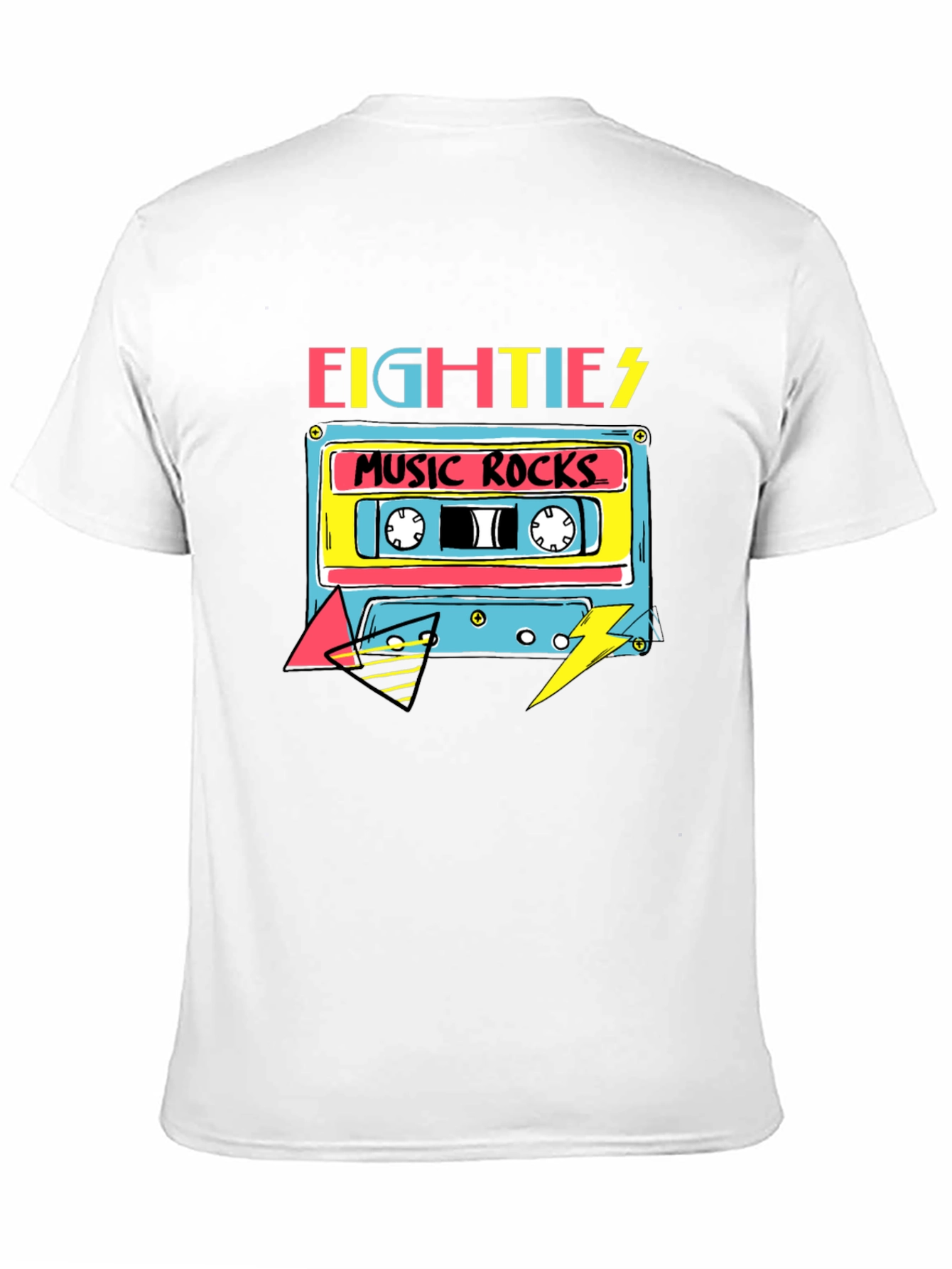 Retro 80s Music Rocks Graphic Tee