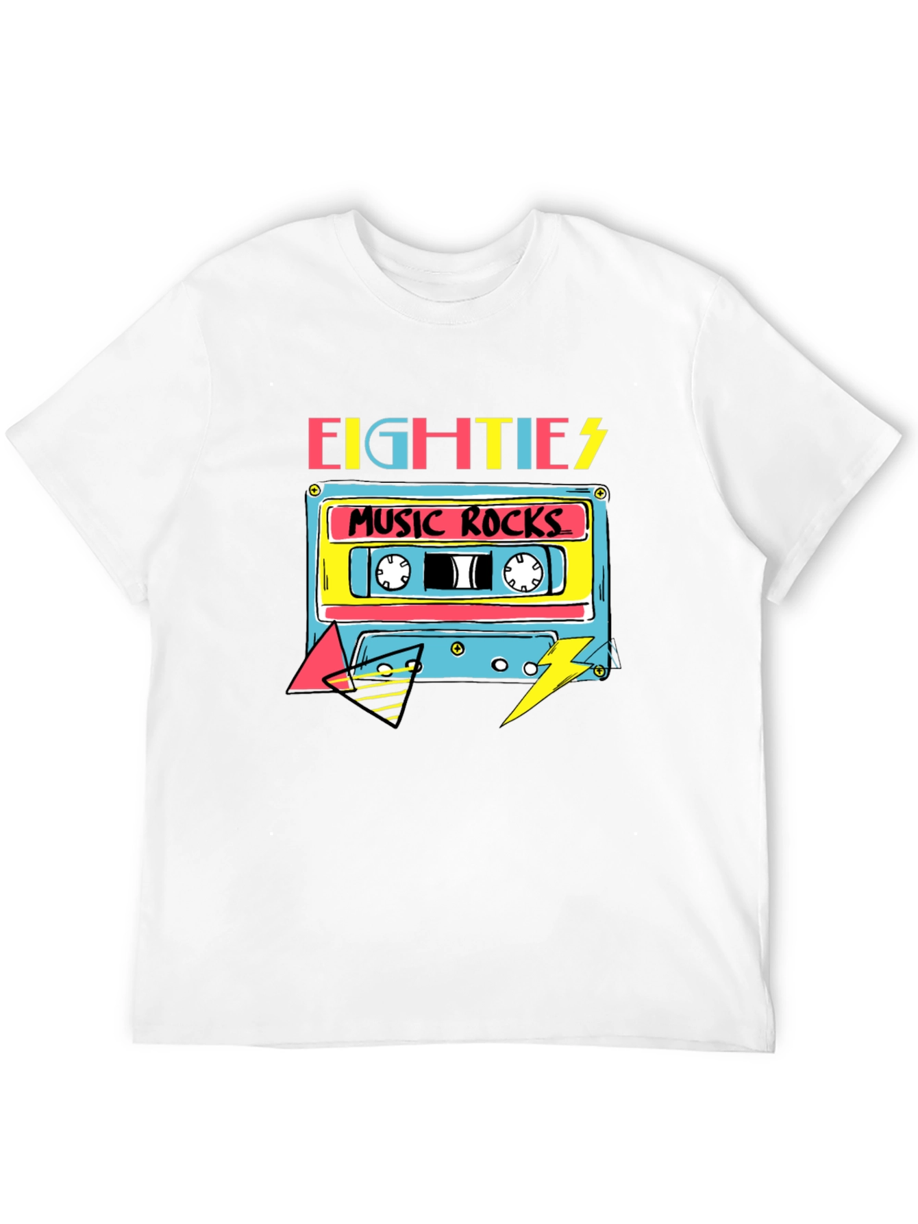 Retro 80s Music Rocks Graphic Tee