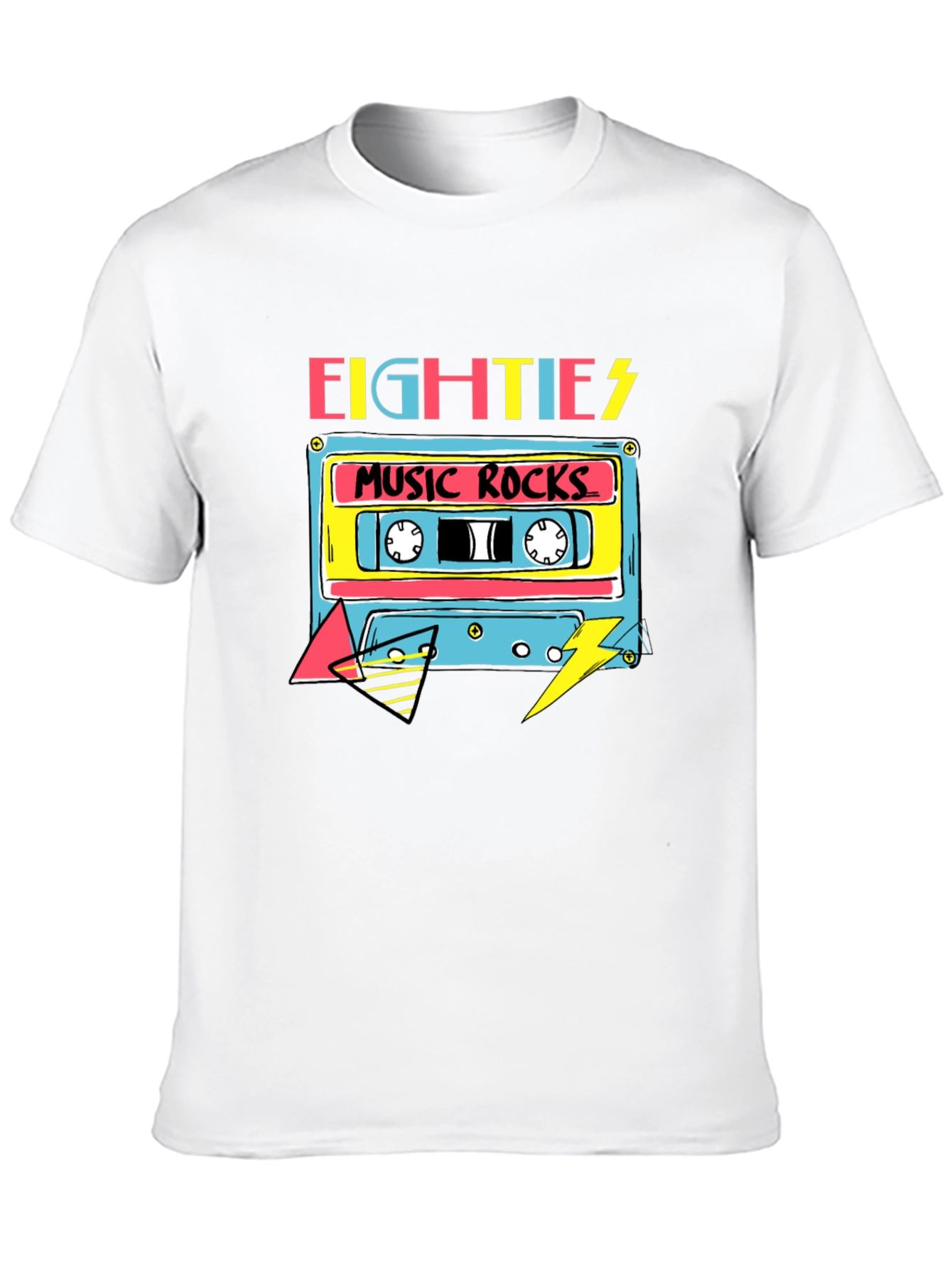 Retro 80s Music Rocks Graphic Tee