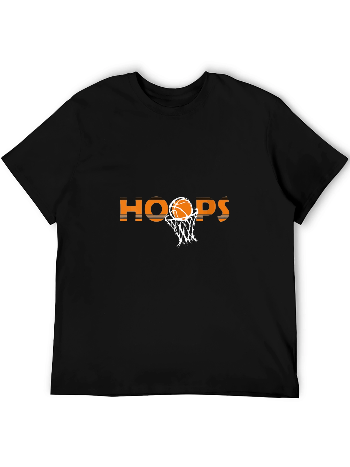 Hoops Basketball Graphic Tee - Black