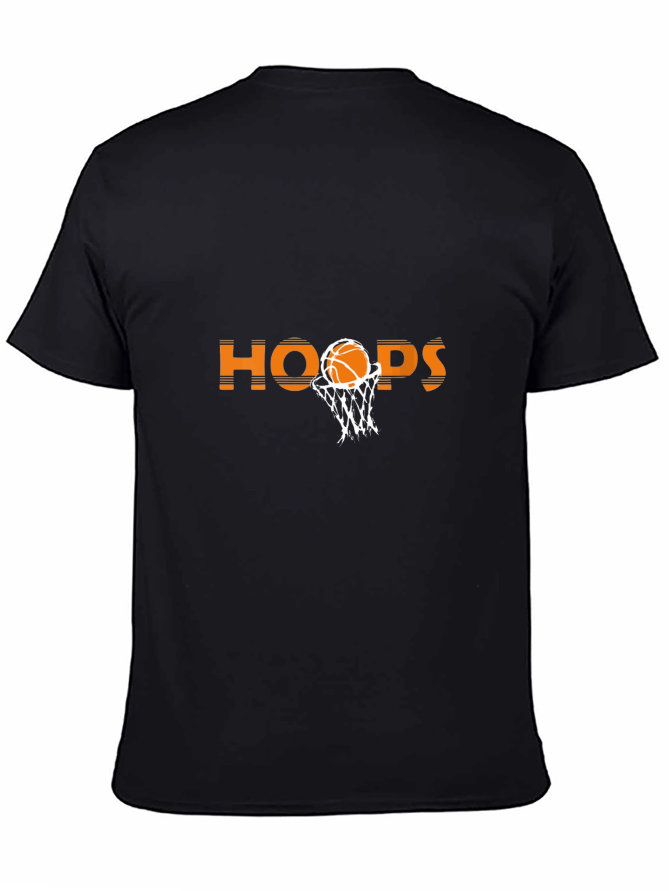 Hoops Basketball Graphic Tee - Black