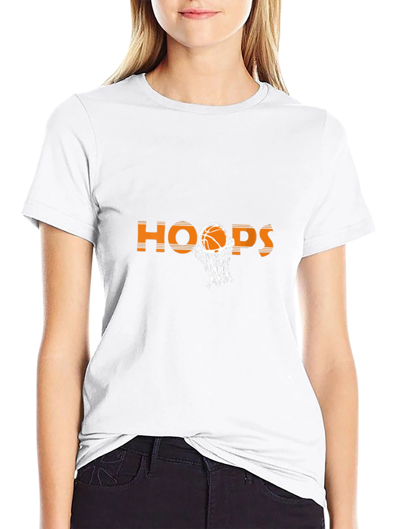 Hoops Basketball Graphic Tee - Black