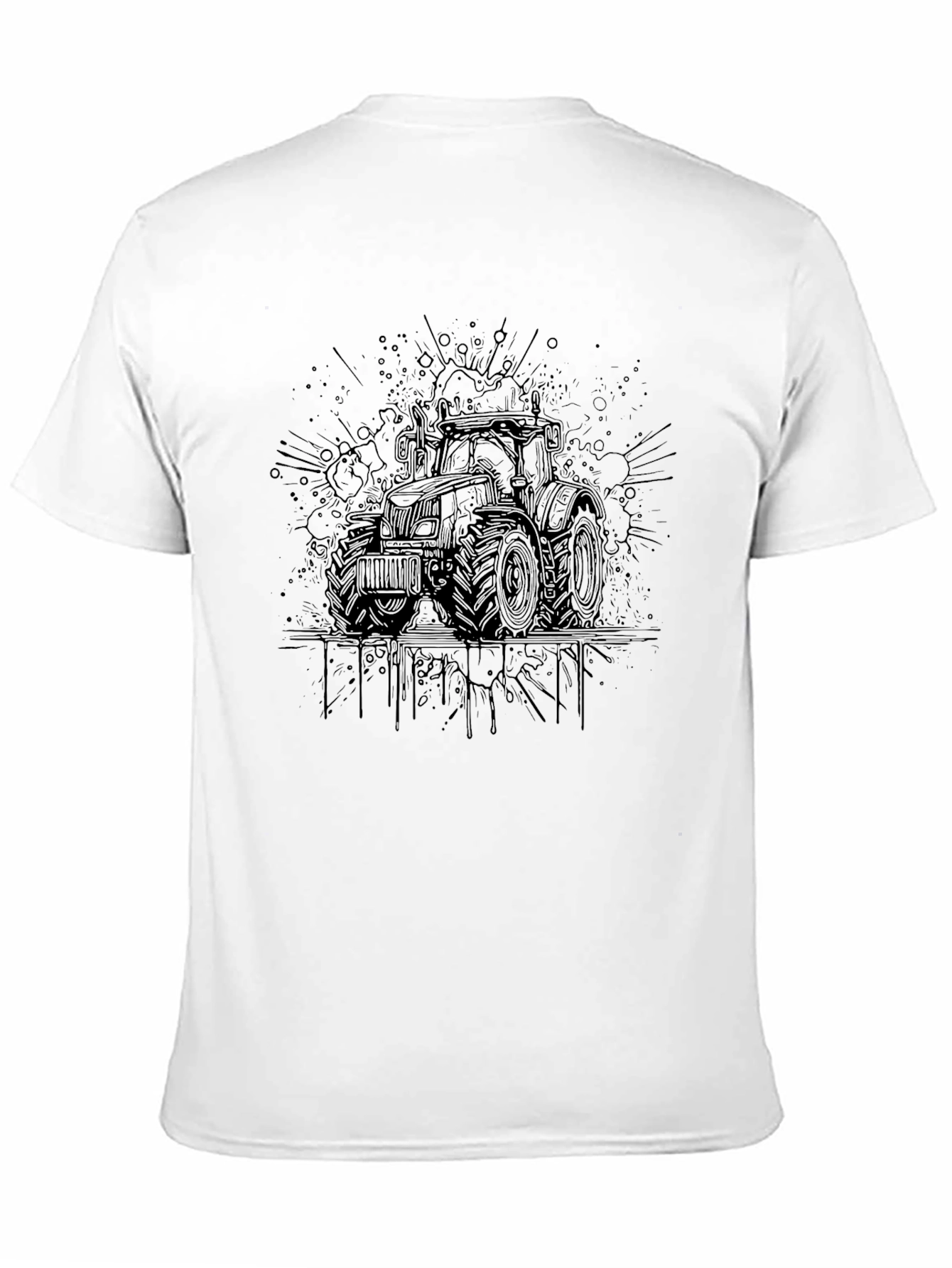 Black Tractor Graphic Tee