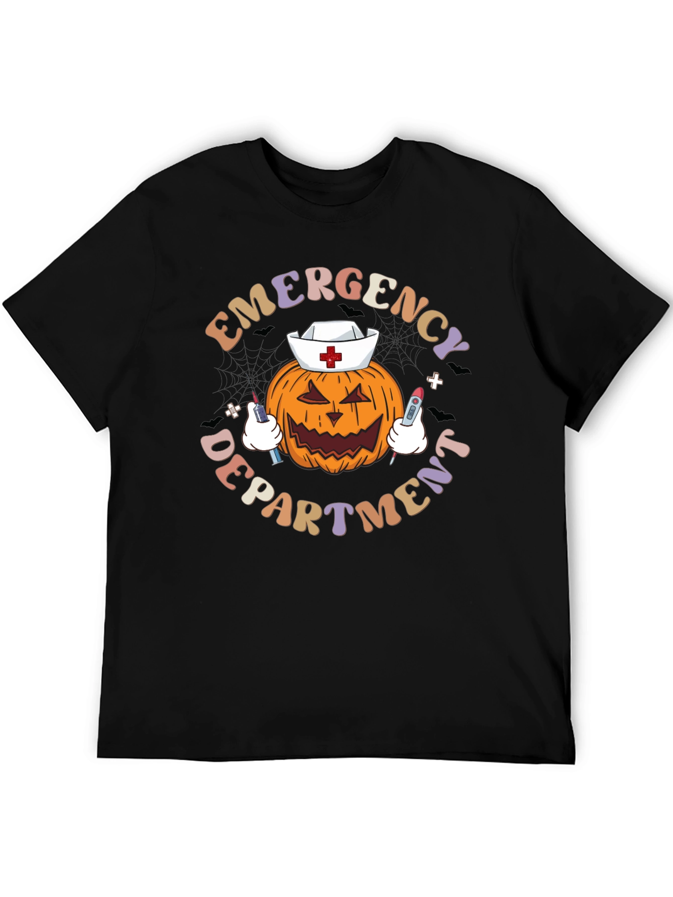 Emergency Dept. Halloween Pumpkin Nurse T-Shirt