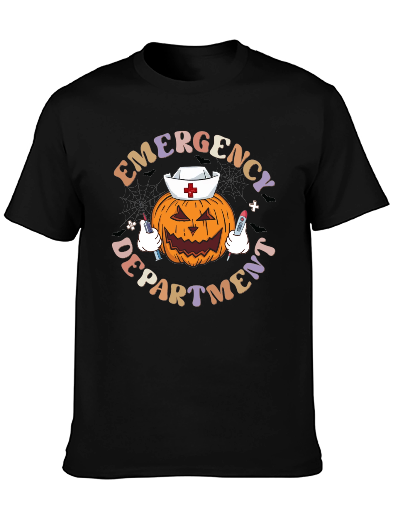 Emergency Dept. Halloween Pumpkin Nurse T-Shirt