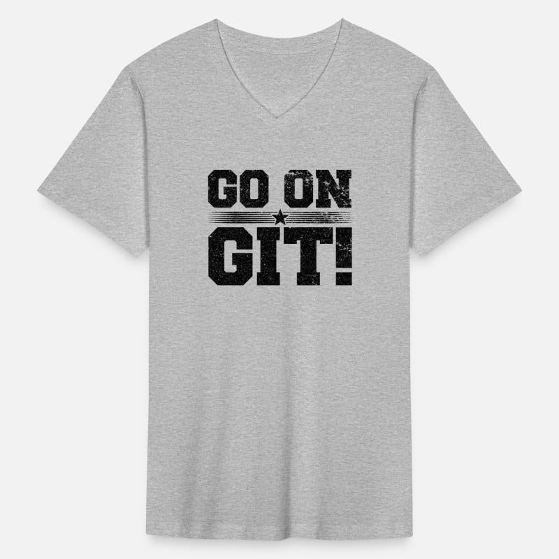 Go On Git Funny Expression Vintage Novelty Graphic