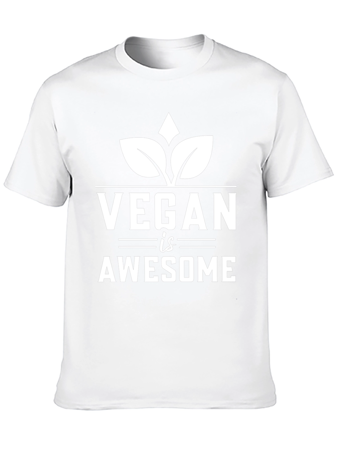Vegan is Awesome T-Shirt - Unisex Black Tee