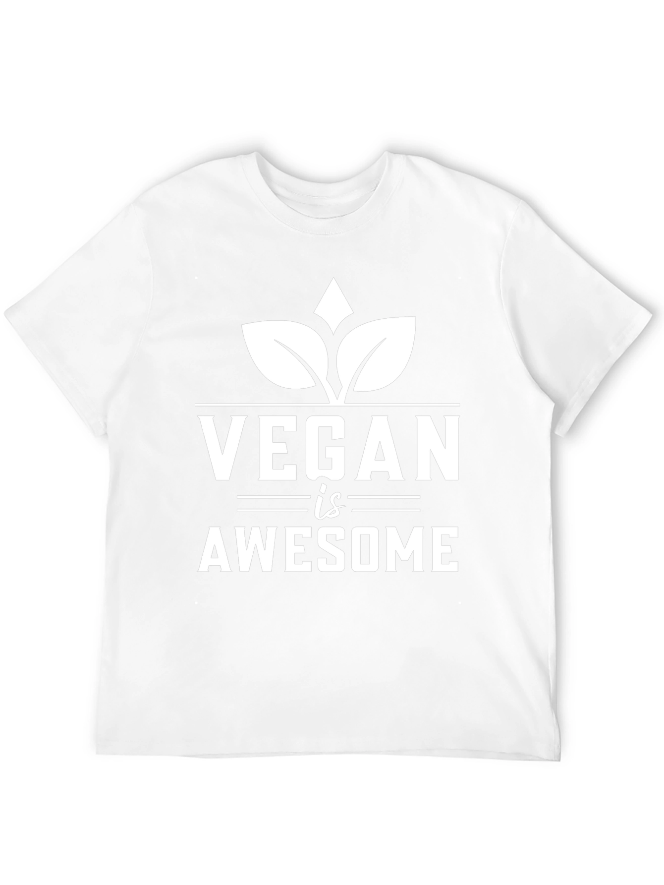 Vegan is Awesome T-Shirt - Unisex Black Tee