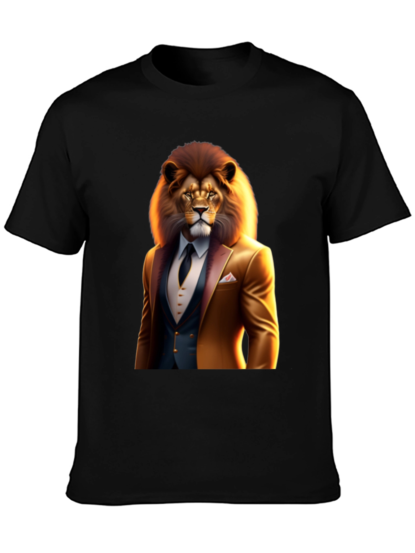 Lion Suit Graphic Tee - Bold Style