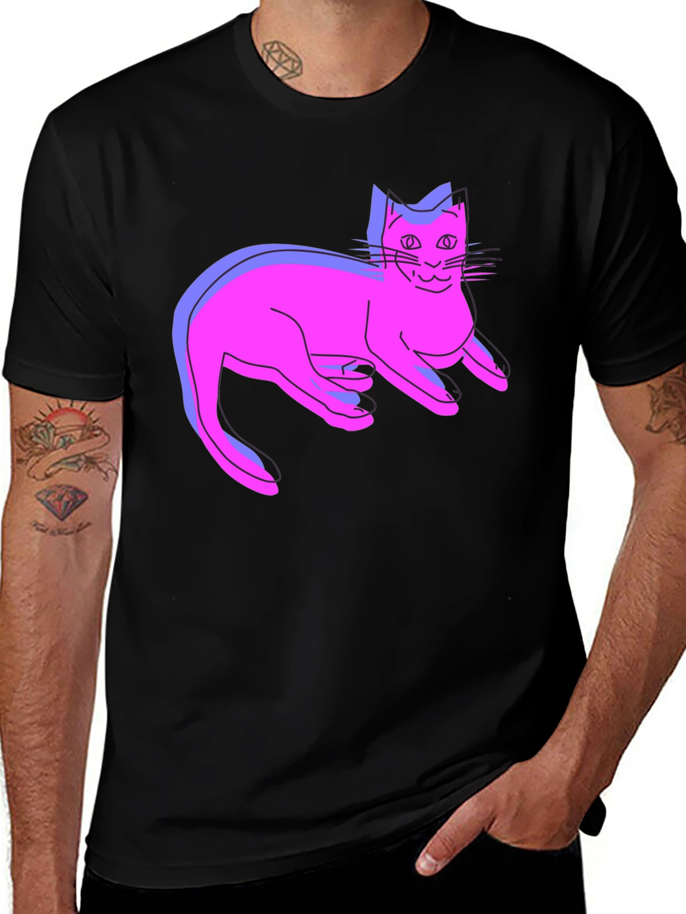 Cool Cat T-Shirt - Funky Graphic Tee