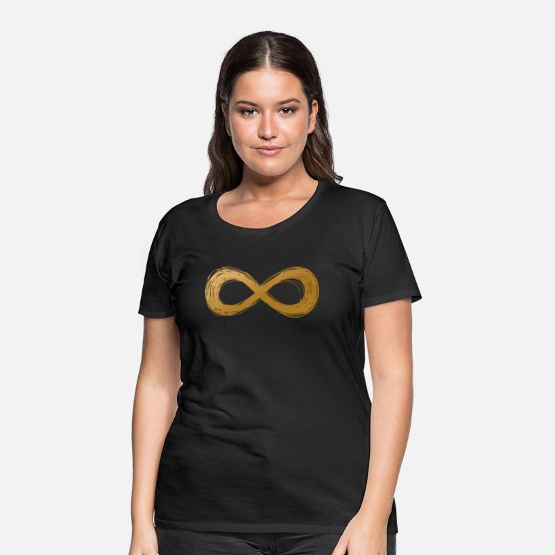 Golden Infinity Neurodiversity Symbol Autism Aware