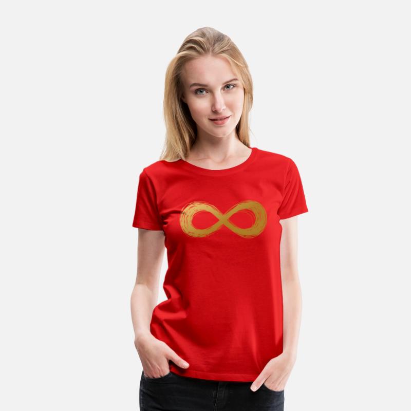 Golden Infinity Neurodiversity Symbol Autism Aware