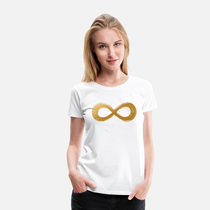 Golden Infinity Neurodiversity Symbol Autism Aware