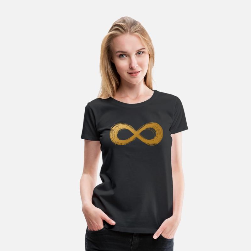 Golden Infinity Neurodiversity Symbol Autism Aware