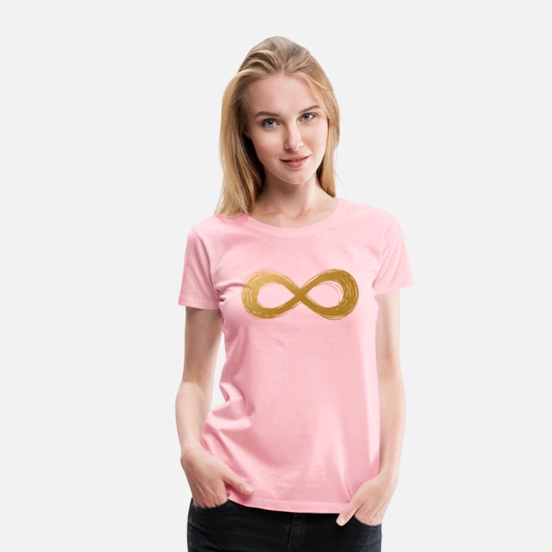 Golden Infinity Neurodiversity Symbol Autism Aware