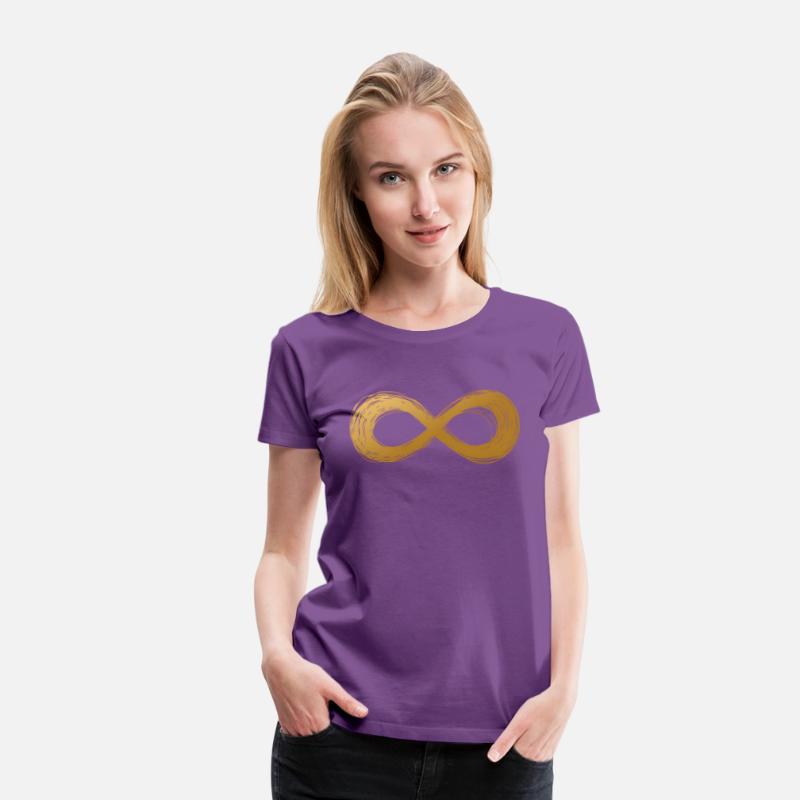 Golden Infinity Neurodiversity Symbol Autism Aware