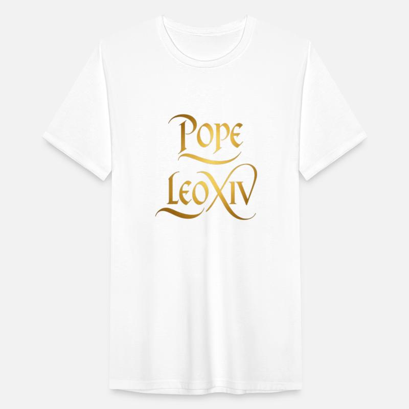 Golden Typography: Pope Leo XIV in Classic Style