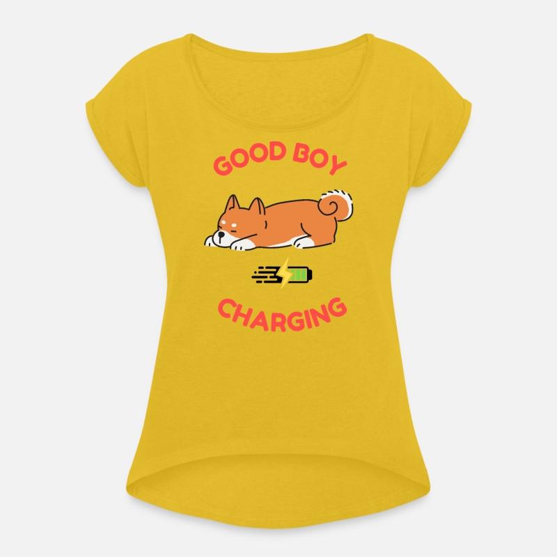 Good Boy Charging – Lazy Shiba Inu Shirt