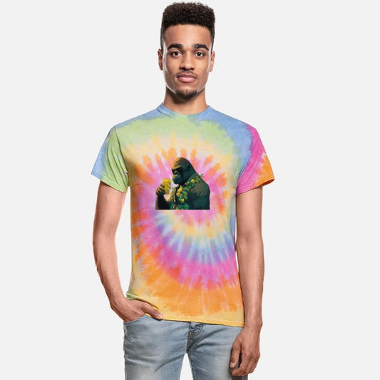 Gorilla in Hawaii Shirt With Sunglasses I Funny
