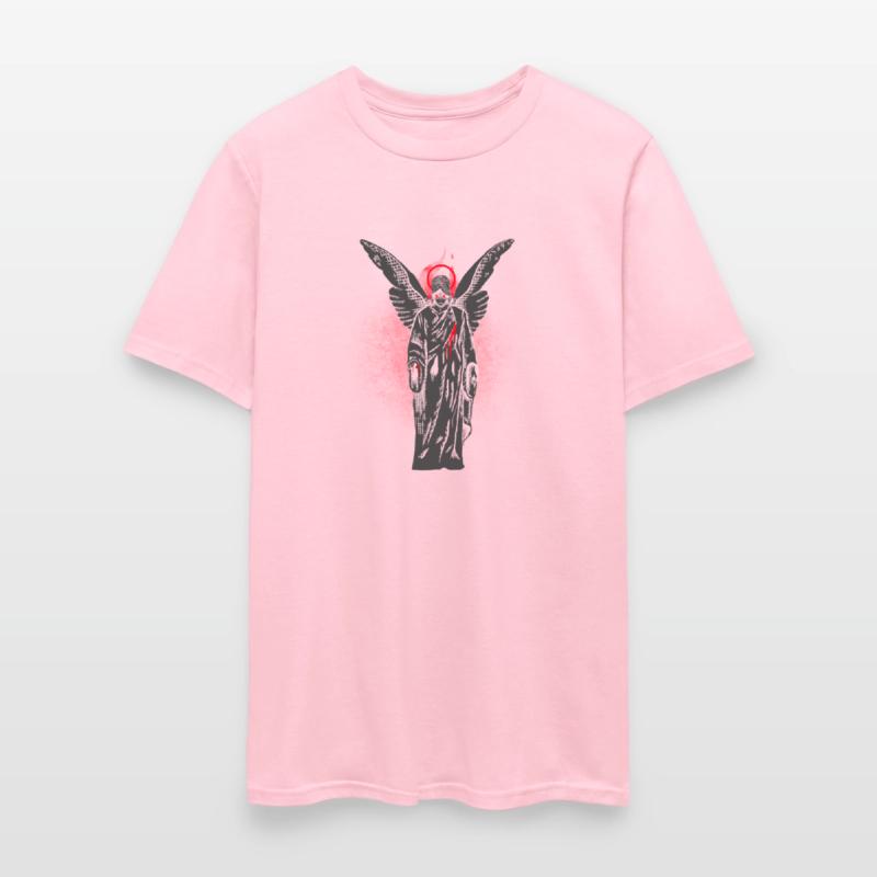 Gothic Angel Wings Tee, Unisex Cotton T-Shirt