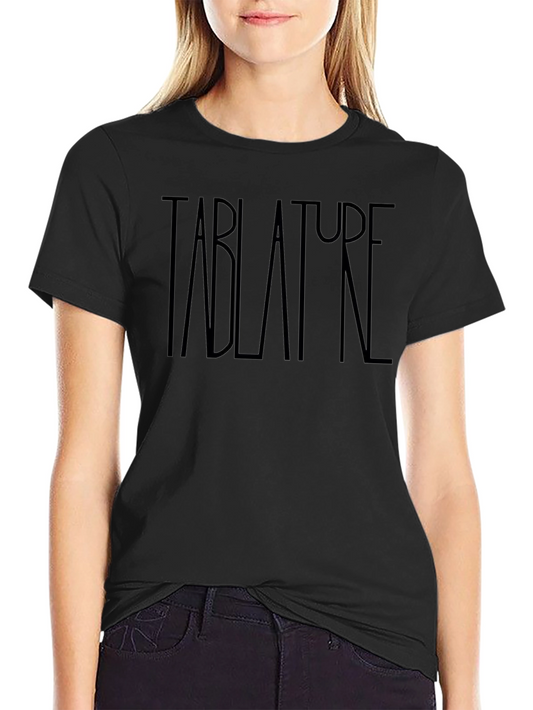 Tablature Graphic Print Black T-Shirt