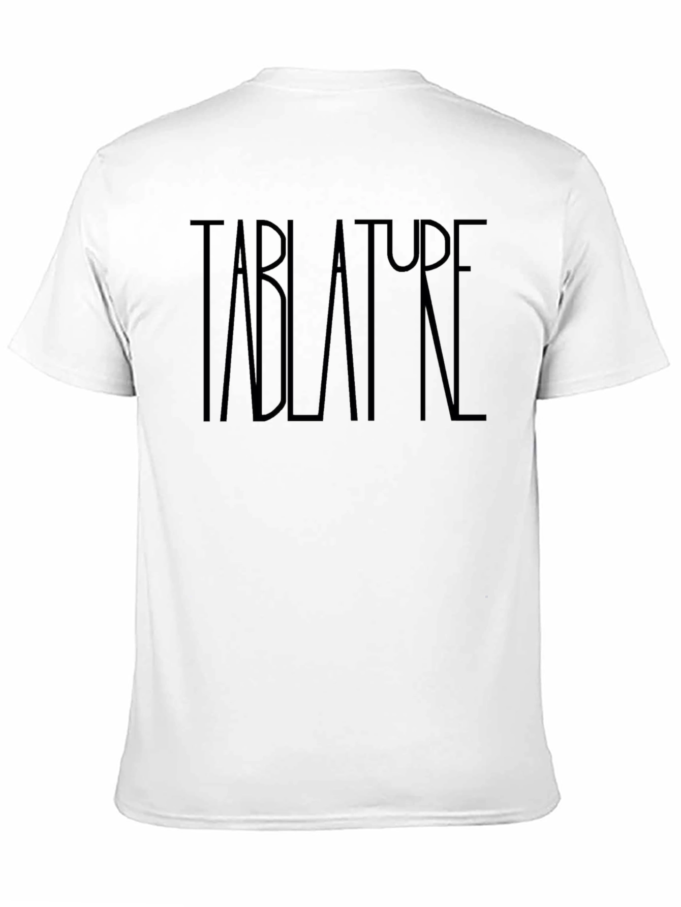 Tablature Graphic Print Black T-Shirt